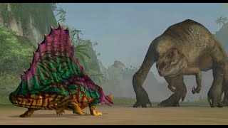 Juric World The Game Distortus Rex Boss Vs. Priotrodon