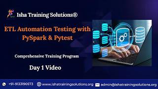 ETL Automation Testing Day1 Video 16th June 2026 .Call/ WhatsApp on +91-9133190573 to Enroll