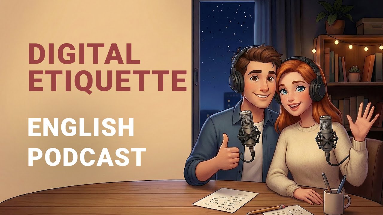 English podcast for learning | Digital Etiquette | English Listening Practice