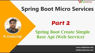 Spring Boot Create Simple Rest Api (Web Service) | Spring Boot Rest Api | Part 2