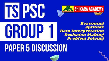 TSPSC GROUP 1 Paper 5 Discussion | Data Interpretation | Shikara Academy