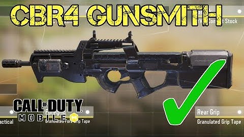 New CBR4 (P90) SMG Gunsmith & Gameplay in COD Mobile | Call of Duty Mobile