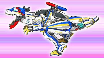 Dino Robot Infinity: T-Rex Cops + Dino Robot Battle Arena | Eftsei Gaming