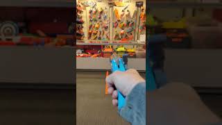 We had to try it 👀 #Blaster #Toys #Fun #Games compatible with #nerf @BBIndoorFoamDartArena