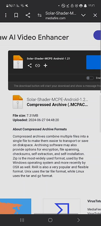 download solar shader 1.21 bedrock in Mediafire