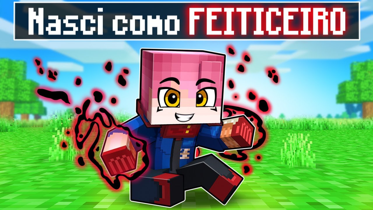 NASCI como FEITICEIRO JUJUTSU LVL 9999+ no JUJUTSU KAISEN Minecraft