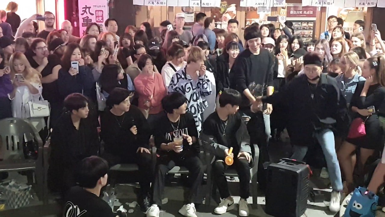 KINGDOMS CREW.🤩 PSY 'GENTLEMAN' COVER. HILARIOUS BUSKING WITH ONLOOKER.