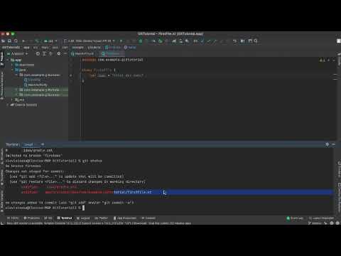 Git: Lesson 6 Resolve merge conflict with Android Studio - First Part