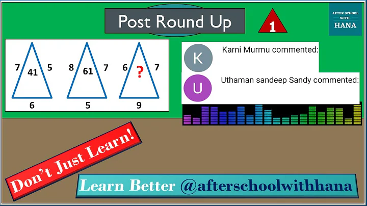 Missing Number in Triangle Puzzle | Post Round Up 1 | Olympiad Reasoning Classes
