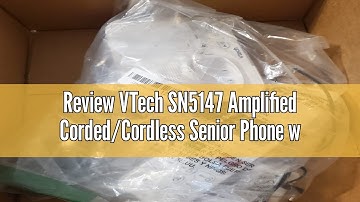 Review VTech SN5147 Amplified Corded/Cordless Senior Phone with Answering Machine, Call Blocking, 90