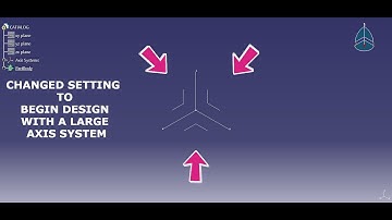 Changed Setting to Begin Design with Large Axis System - CATIALOG
