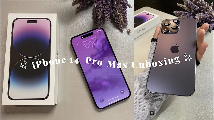  iPhone 14 Pro Max (deep purple) unboxing ✨ | ios 16 setup + camera test + accessories
