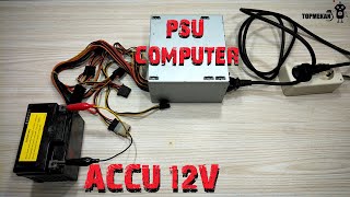 how to make a battery charger using a computer power supply