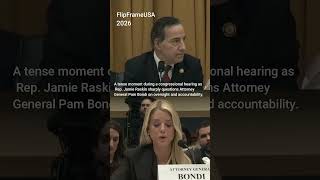Heated Exchange in Congress Jamie Raskin Questions Attorney General Pam Bondi #capitolhill #congress