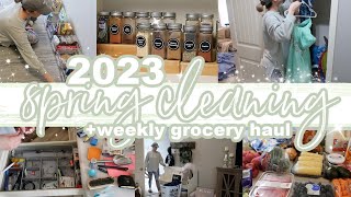 2023 SPRING CLEANING | WEEKLY GROCERY HAUL + FAVORITE RECIPE! | MASSIVE DECLUTTER | Lauren Yarbrough