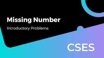 Missing Number | Introductory Problems | CSES