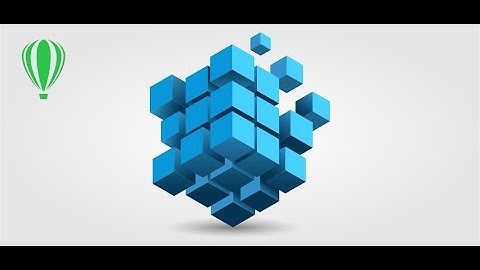 3D Data Cube Logo in corelDraw / easy tutorial