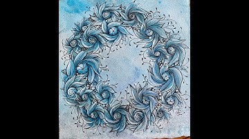 Sunny Cirque Tangle by Annie Reiser, CZT