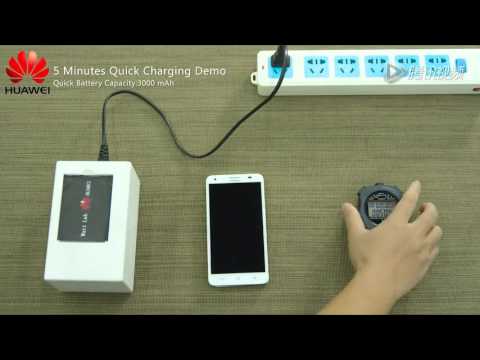 Huawei five minutes battery quick charging demo