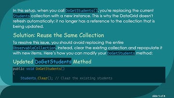 How to Refresh DataGrid