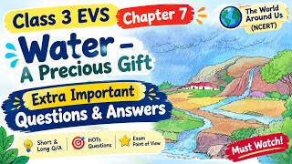 Class 3 EVS Chapter 7 Water – A Precious Gift | Extra Important Questions & Answers | NCERT