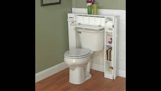 Small bathroom design ideas - bathroom storage over the toilet Read more: http://bit.ly/1SmW6NB You have a small bathroom and you don
