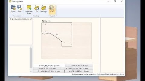 Nesting layout and CNC generation