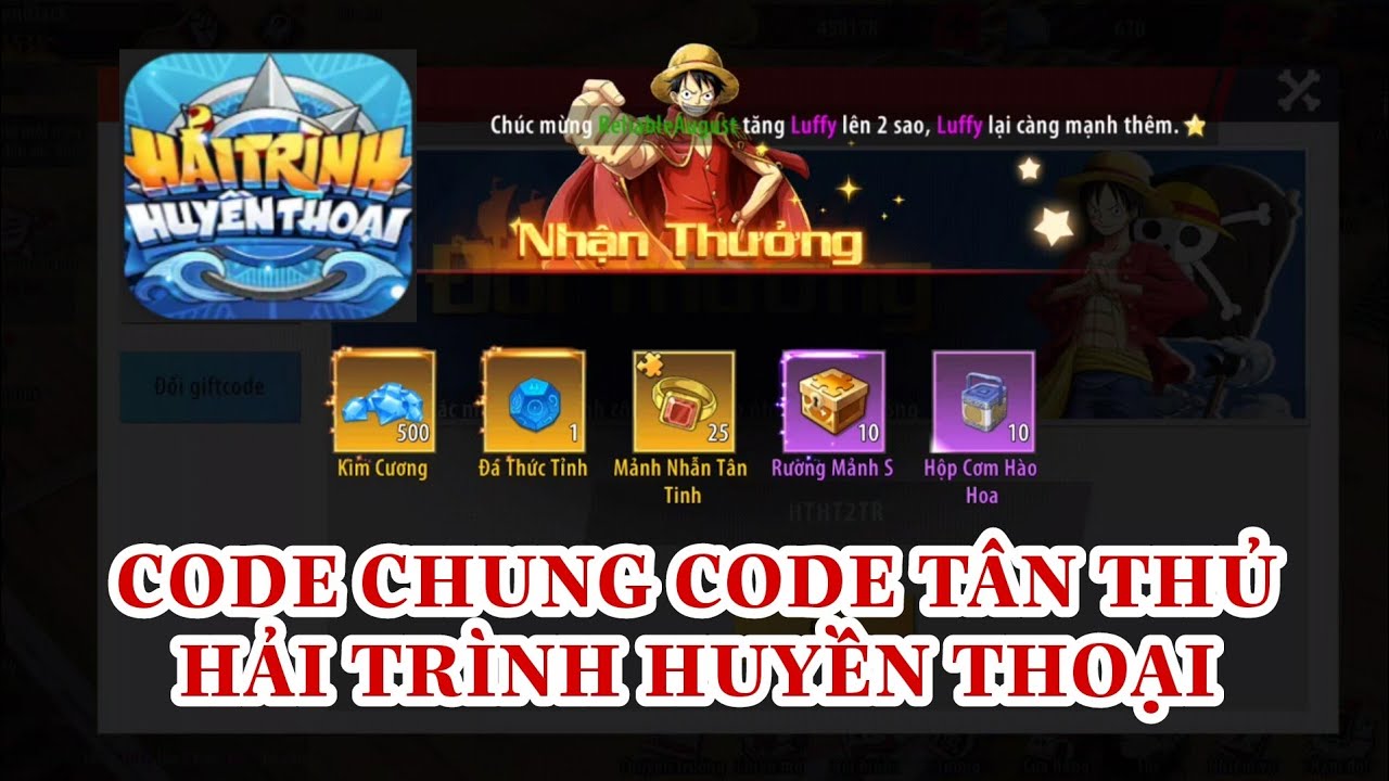 HƯỚNG DẪN NHẬP CODE CHUNG/CODE TÂN THỦ “HẢI TRÌNH HUYỀN THOẠI – HTHT” RA MẮT CHÍNH THỨC 20/10