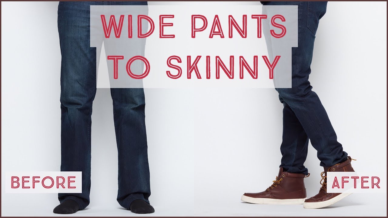 How to Change Wide Pants To Skinny| GIVEAWAY WINNERS ANNOUNCED - YouTube