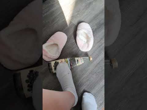 Socks playing with bottle! Smelly, 1 week old socks 4sale$!