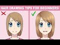 Hair Drawing Tips for Beginners!