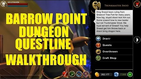 AQ3D Barrow Point DUNGEON QuestLine Walkthrough! AdventureQuest 3D