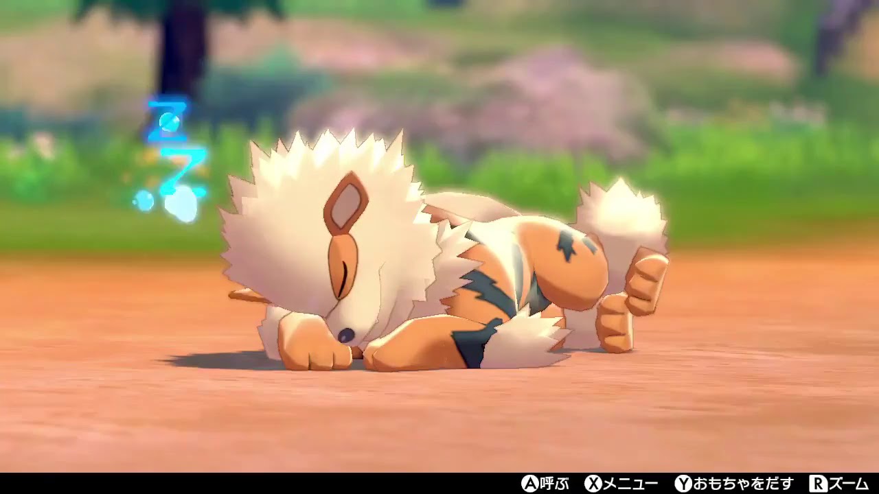 ポケモン剣盾 熟睡するウインディを流すだけ Youtube