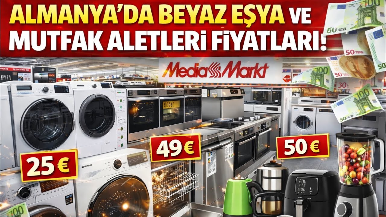 Almanya'da Beyaz Eşya ve Mutfak Aleti Fiyatları?