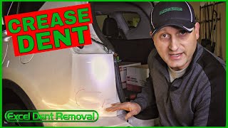 Paintless Dent Removal for a Crease Dent by Excel Dent Removal 48,708 views 5 years ago 6 minutes, 40 seconds