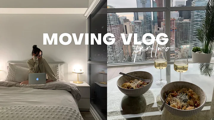 MOVING VLOG: first grocery shop, ikea run, home de...