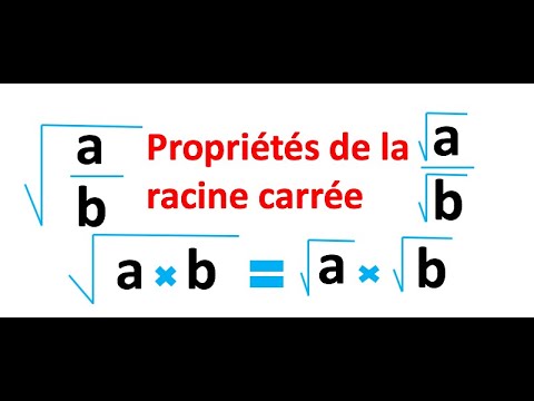 Vidéo: Quelle est la propriété de la racine carrée ?