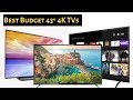 Top Budget 43 inches 4k Smart TVs 2019 | Under 30000 | English