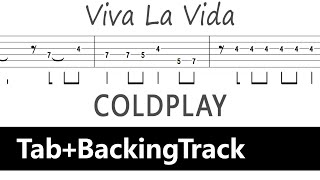 Coldplay - Viva La Vida / Guitar Tab+BackingTrack