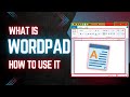 1) WordPad Easy to Learn - WordPad Interface Tools Definition Run command Extension and More!