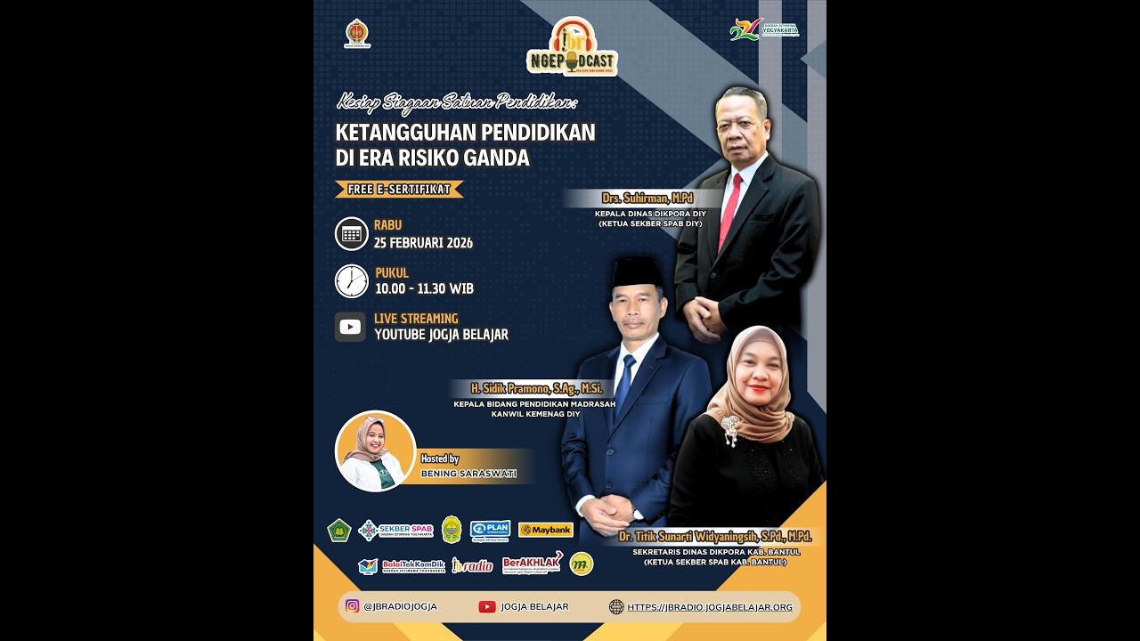 JBR NGEPODCAST | KETANGGUHAN PENDIDIKAN DI ERA RESIKO GANDA