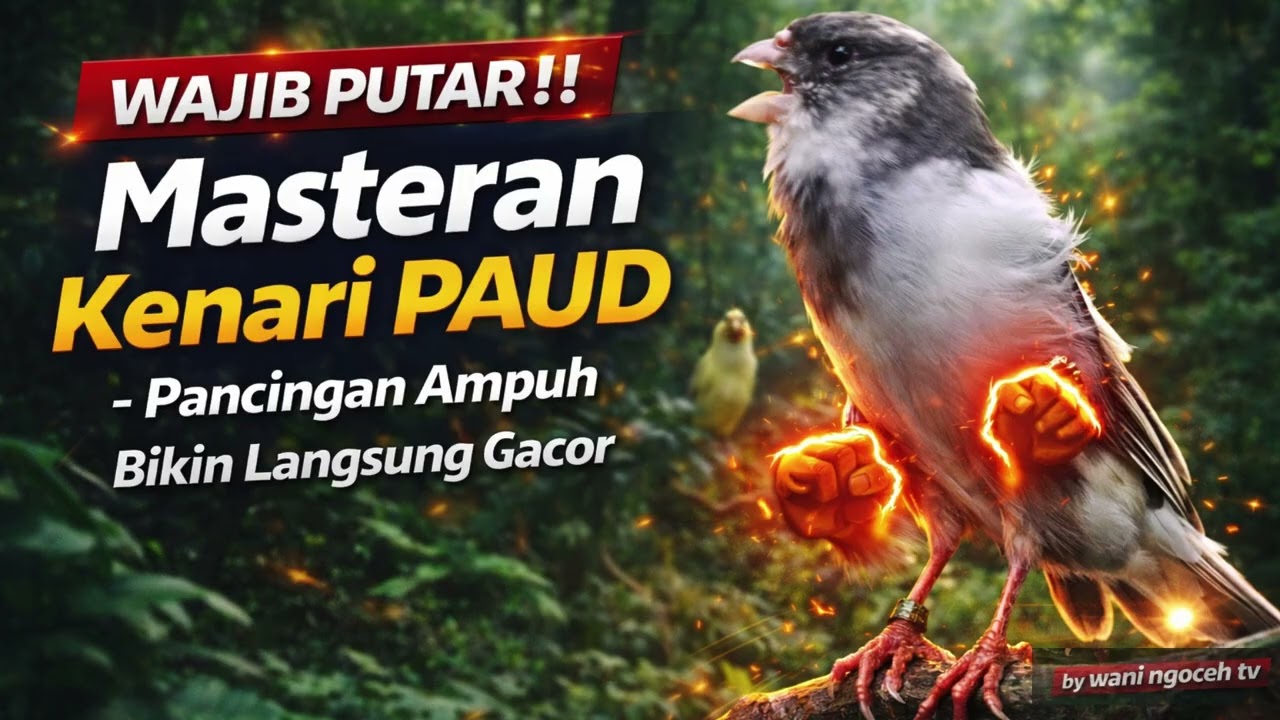 WAJIB PUTAR‼️ Masteran Kenari PAUD – Pancingan Ampuh Bikin Langsung Gacor
