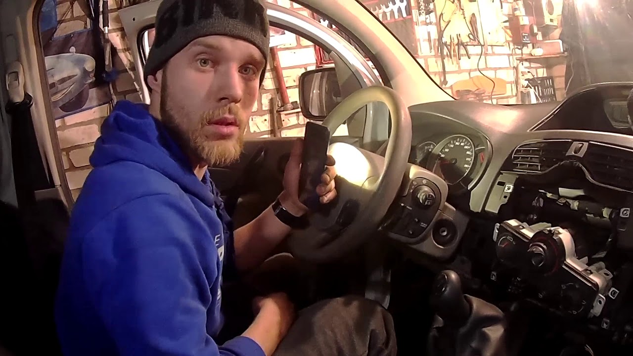 Как снять торпедо и заменить вентилятор печки на #Renault Cangoo 2009 ...