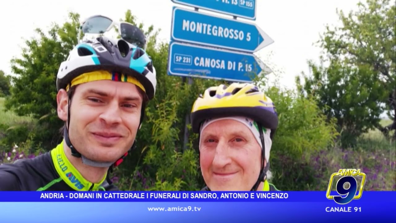 Andria – Domani funerali in Cattedrale di Sandro, Antonio e Vincenzo