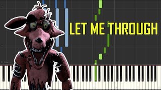 Let Me Through - FNAF song by CG5 [Piano Synthesia Tutorial] chords
