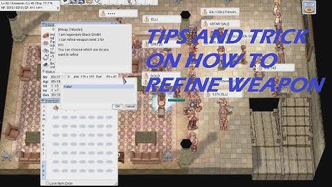Ragnarok tips and trick on refining weapon