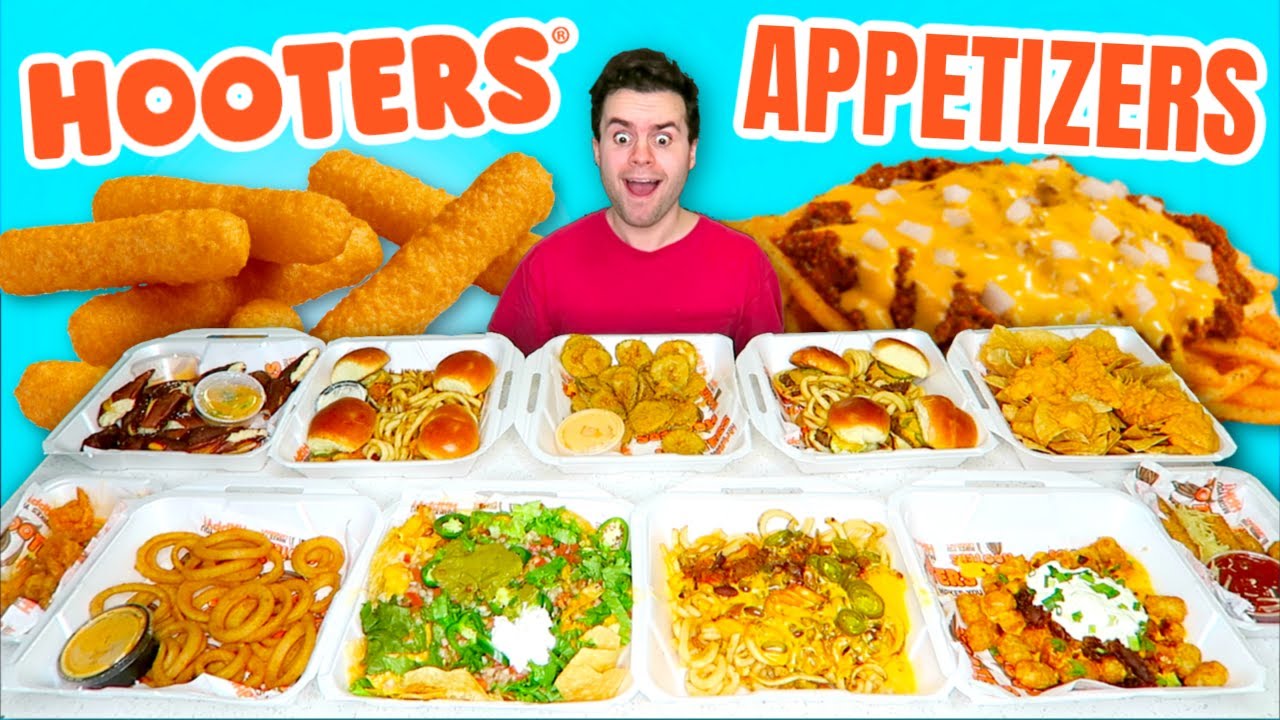 Trying HOOTERS FULL MENU Of APPETIZERS YouTube trying-hooters-full-menu-of-appetizers-youtube