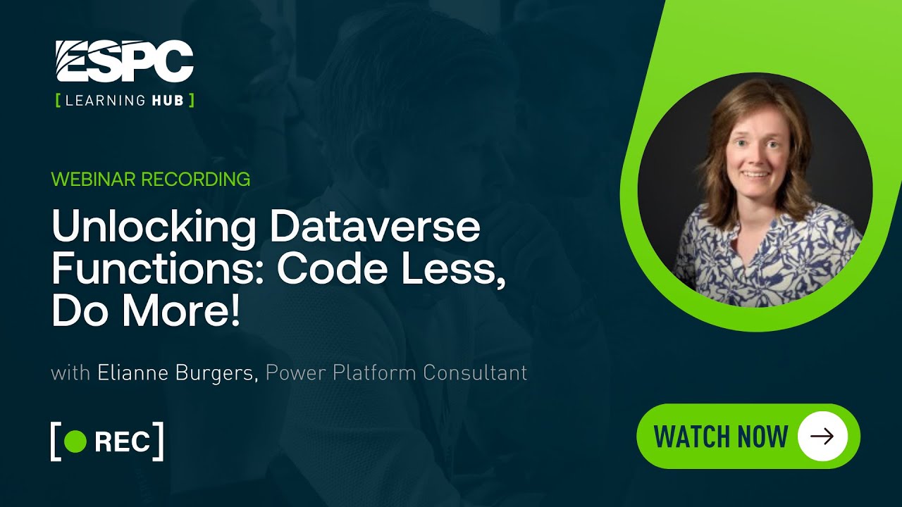Unlocking Dataverse Functions: Code Less, Do More! - YouTube