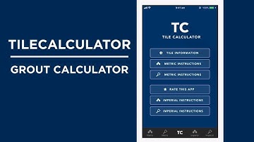 Tile Calculator – iOS iPhone App Preview