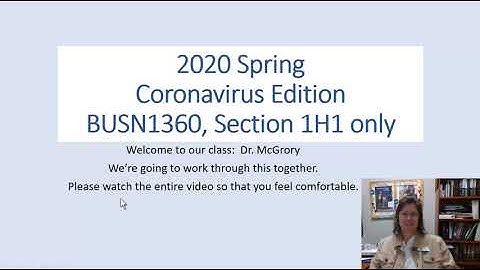 2020S BUSN1360 1h1 Video 1 Getting Started